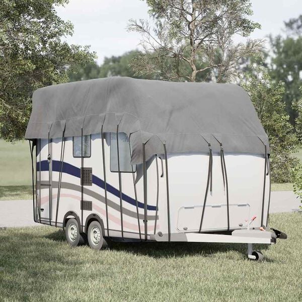 vidaXL Caravan Roof Cover Grey 500x300 cm Non-woven Fabric