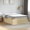 vidaXL Bed Frame without Mattress Sonoma Oak 140x200 cm