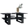 vidaXL Coffee Table High Gloss Black 110x55x42 cm Engineered Wood