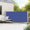 vidaXL Patio Retractable Side Awning 600x160 cm Blue