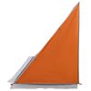 vidaXL Tailgate Tent Grey and Orange 190 x 150 x 185 cm Taffeta