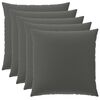 vidaXL Cushion Cover 6 pcs HEERLEN Anthracite 80 x 80 cm Polyester
