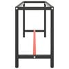 vidaXL Work Bench Frame Matte Black and Matte Red 170x50x79 cm Metal