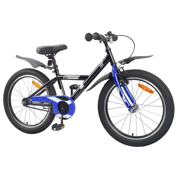 vidaXL Kids Bike 18'' for 5-7 Years Old Black