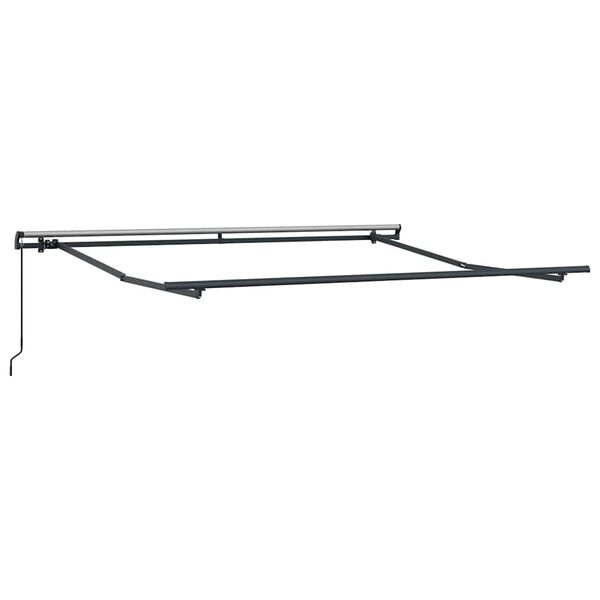 vidaXL Awning Frame Manual Anthracite 3.5 x 2.5 m Aluminium