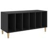vidaXL Record Cabinet Black 100x38x48 cm Engineered Wood