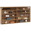 vidaXL Display Cabinet Old Wood 100 x 8.5 x 50 cm Engineered Wood