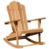 vidaXL Adirondack Rocking Chair 2 pcs Brown 100 x 77 x 99 cm