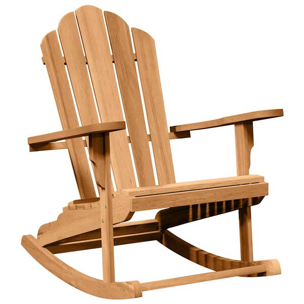 vidaXL Adirondack Rocking Chair 2 pcs Brown 100 x 77 x 99 cm