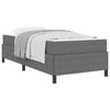 vidaXL Bed Frame with Mattress Light Grey 90 x 190 cm Fabric
