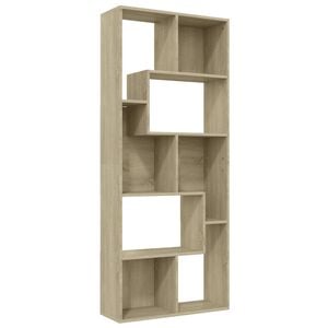 vidaXL Book Cabinet | Sonoma oak | Engineered wood | Medium | Book Cabinet