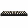 vidaXL Bed Frame Black Oak 140 x 200 cm Engineered wood