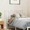 vidaXL Metal Replace Headboard White 75 cm