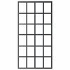 vidaXL Sliding Door ESG Glass and Aluminium 102x205 cm Black