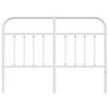 vidaXL Metal Replace Headboard White 140 cm