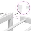 vidaXL Metal Bed Frame without Mattress White 100x200cm