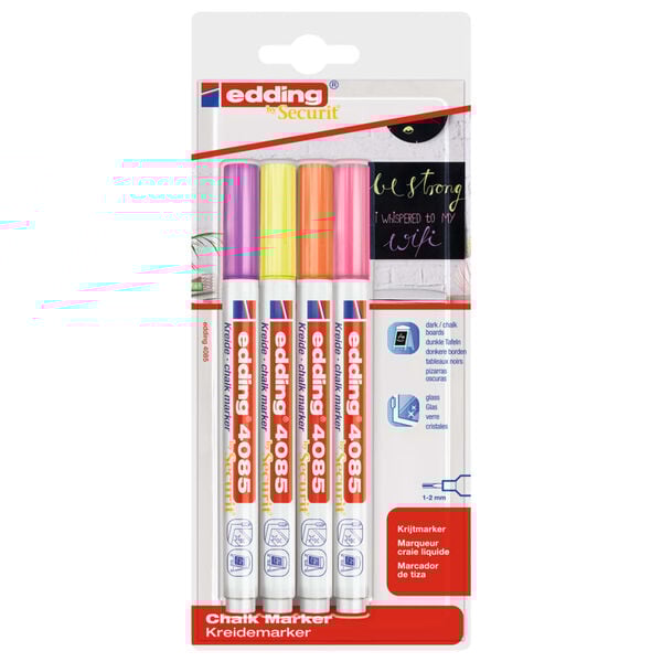 edding Chalk Marker 4pcs Multicolour 4085