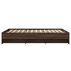 vidaXL Bed Frame without Mattress Brown Oak 135x190 cm Double Engineered Wood