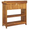 vidaXL Garden Cabinet Natural 93 x 41.5 x 98cm Solid Acacia Wood