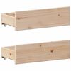 vidaXL Bookcase Bed without Mattress 140x200 cm Solid Wood Pine