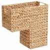 vidaXL Stair Basket Natural 38 x 20 x 40 cm Water hyacinth