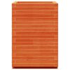 vidaXL Garden Planter Wax Brown 50x50x72.5 cm Solid Wood Pine