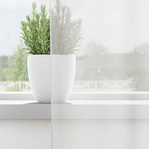 vidaXL Voile Curtains with Grommets 2 pcs White