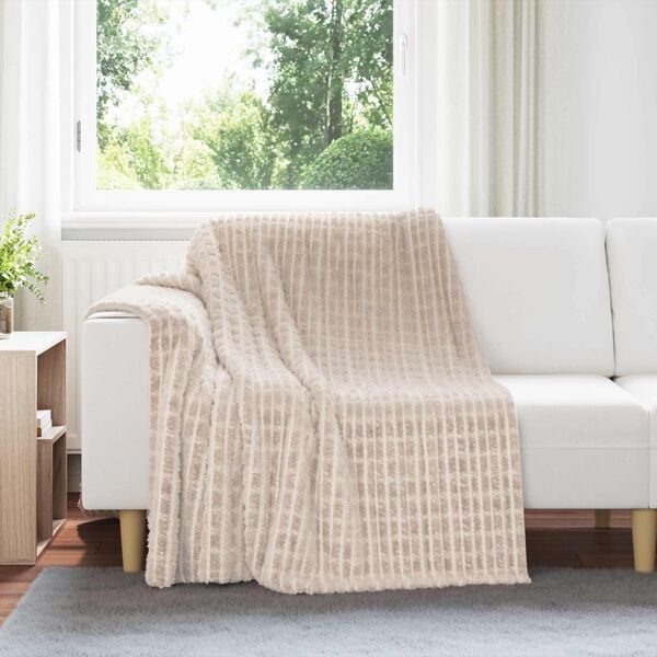 vidaXL Throw Blankets 6 pcs Beige 200 x 150 cm Fleece
