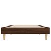 vidaXL Bed Frame without Mattress Brown Oak 75x190 cm Small Single Engineered Wood