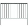 vidaXL Fence Panel Woerden with Posts Steel 1.7x1.25 m Anthracite