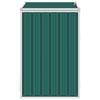vidaXL Garbage Bin Shed Green 72x81x121 cm Steel