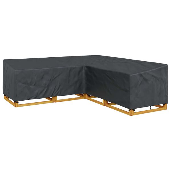 vidaXL Furniture Cover Black 255 x 255 x 80 cm 210D Oxford Fbric