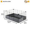 Ferplast Guinea Pig Cage Multipla Open 107.5x72x50 cm Black