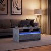 vidaXL Coffee Table with LED Lights Concrete Grey Engineered Wood