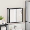 vidaXL Bathroom Mirror Cabinet Grey Sonoma 65x20x60 cm Engineered Wood