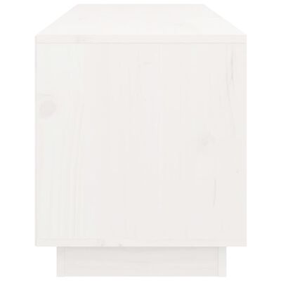 vidaXL TV Cabinet White 105x34x40 cm Solid Wood Pine