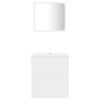 vidaXL Bathroom Furniture Set White Engineered Wood