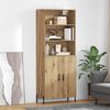 vidaXL Highboard Artisan Oak 69.5 x 32.5 x 180 cm Engineered Wood