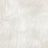 vidaXL Faux Sheepskin Rug Tafalla White 120 x 120 cm Polyester
