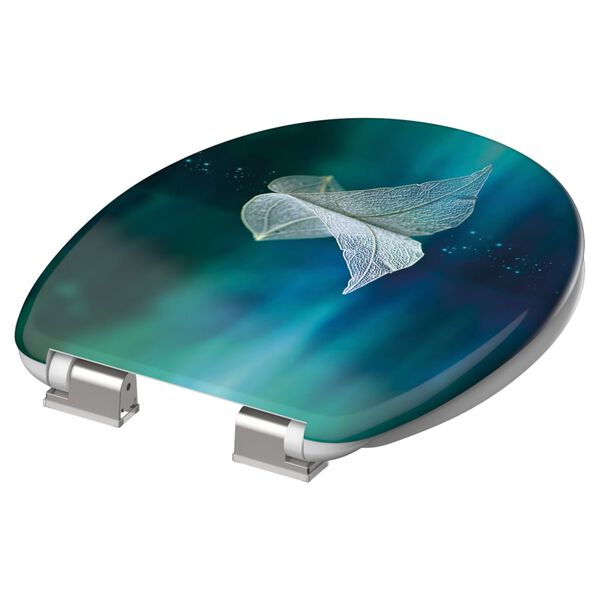 SCH&Uuml;TTE Toilet Seat with Soft-Close FALLEN LEAF