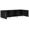 vidaXL TV Cabinet Black oak 150 x 30 x 50 cm Engineered wood