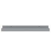 vidaXL Picture Frame Ledge Shelves 2 pcs Grey 40x9x3 cm MDF