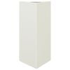 vidaXL Garden Planter White Triangular 40x34.5x75 cm Steel