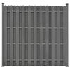 vidaXL Fence Panel with 2 Posts WPC 180x180 cm Grey