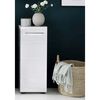 Trendteam Storage Floor Cabinet Nano White and Cement Grey