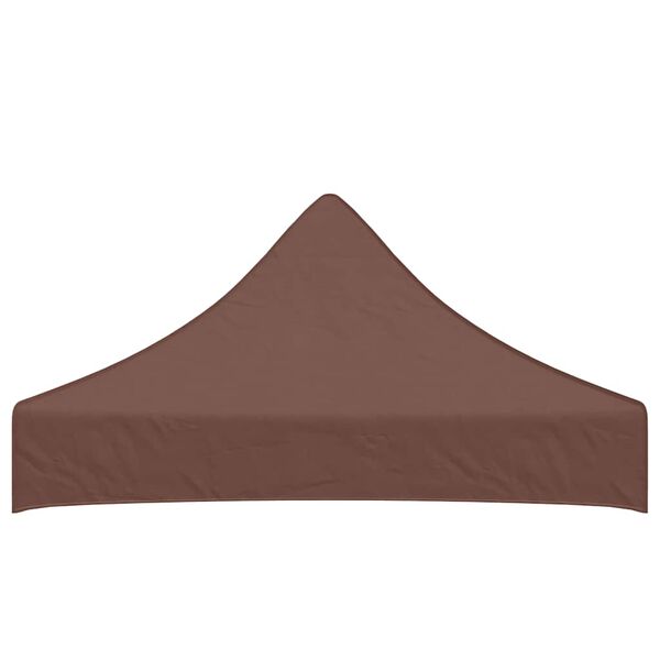 vidaXL Party Tent Roof 2x2 m Brown 270 g/m&sup2;
