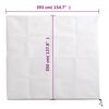 vidaXL Plant Fleece Covers with Zip 4 pcs 70 g/m&sup2; 3.93x3.5 m