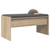 vidaXL Hall Bench with Cushion Sonoma Oak 83 x 38 x 40 cm
