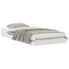 vidaXL Bed Frame White 90 x 190 cm Solid Pine Wood
