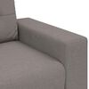 vidaXL Sofa 3 pcs Taupe Fabric
